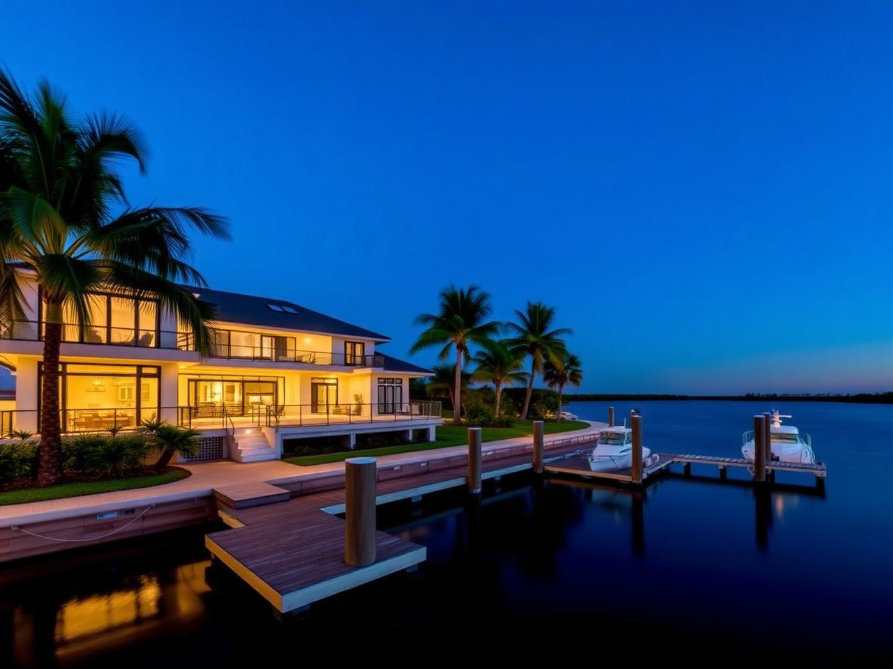 Naples Bay Modern with Private Lift